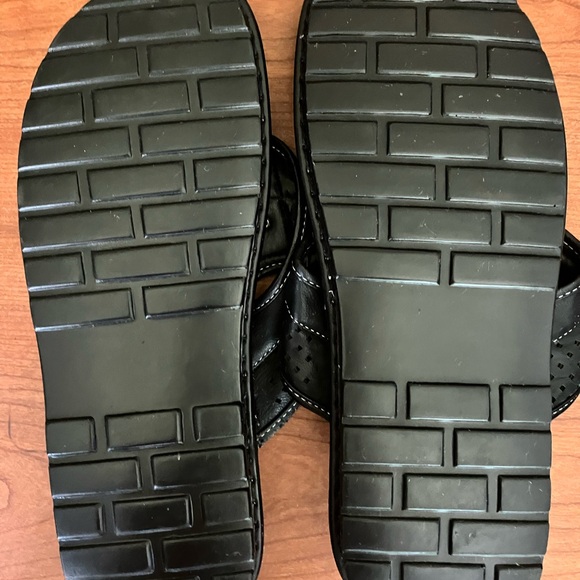 Mens Sandals size fits 13 Happy Walk Leather uppers - Picture 2 of 2